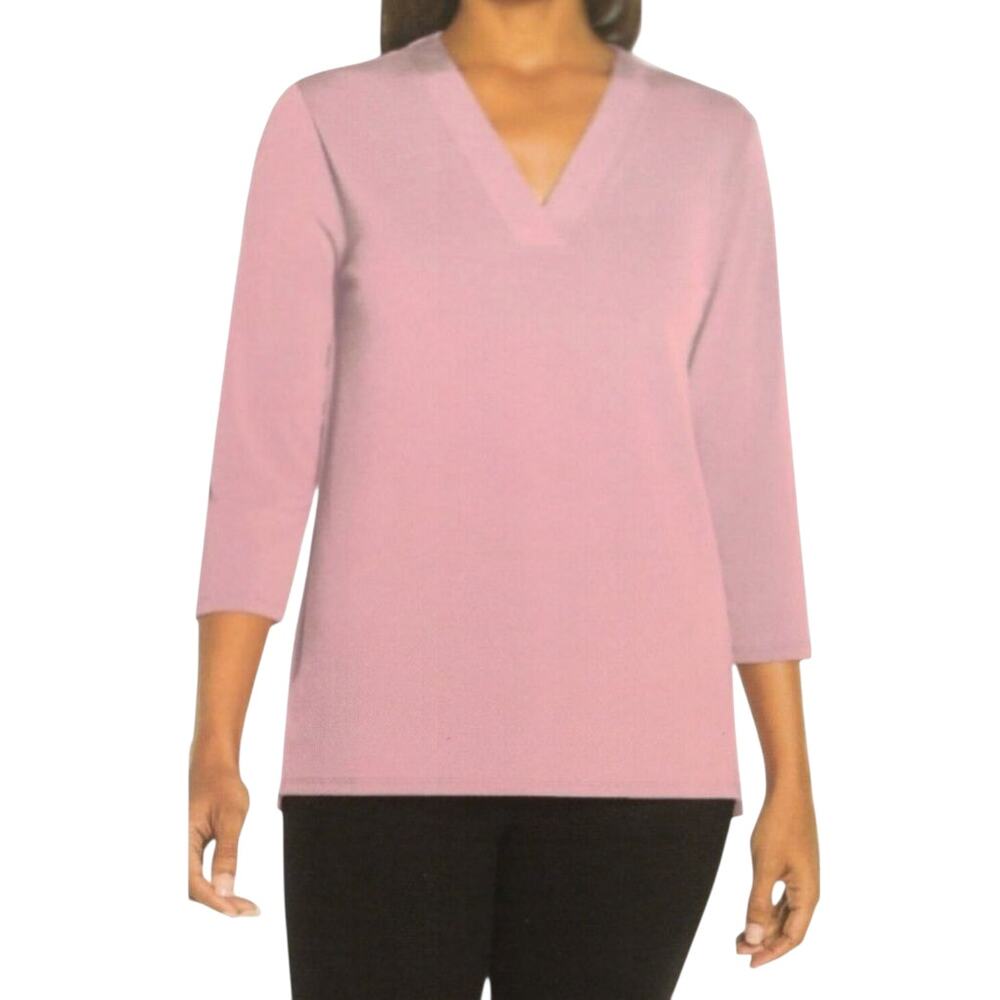 Banana Republic Women's Dusty Pink V-Neck Blouse Size XXL